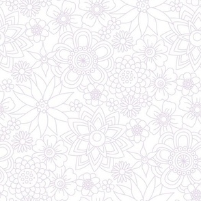 Mellow Meadow (Lilac and White)