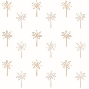 Brown White Palmtree