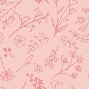 Lighter Pink Floral Coordinate Amelia Rose