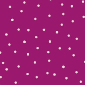 Floris Leila - pink white dots romantic art fabric pattern design