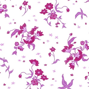 Chintz Magenta Pink - Large Scale