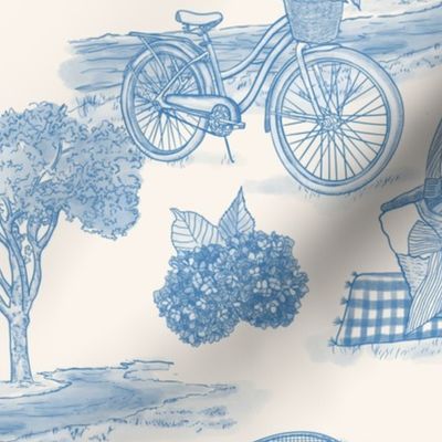 Picnic Toile - Large Scale