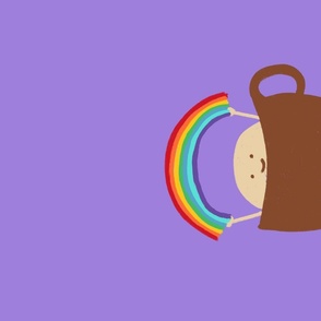 Coffee,tea,rainbow-purple