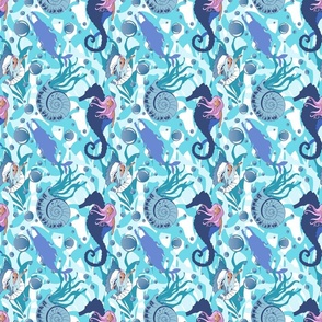 Splash (Navy & Teal 6x6) from the Salty Sea Collection
