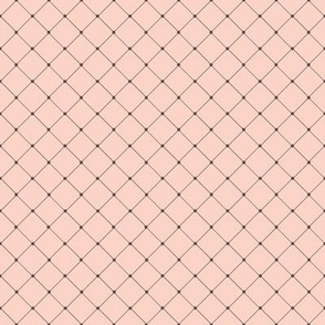 Blush pink lattice pattern