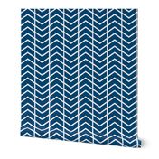 chevron navy and white