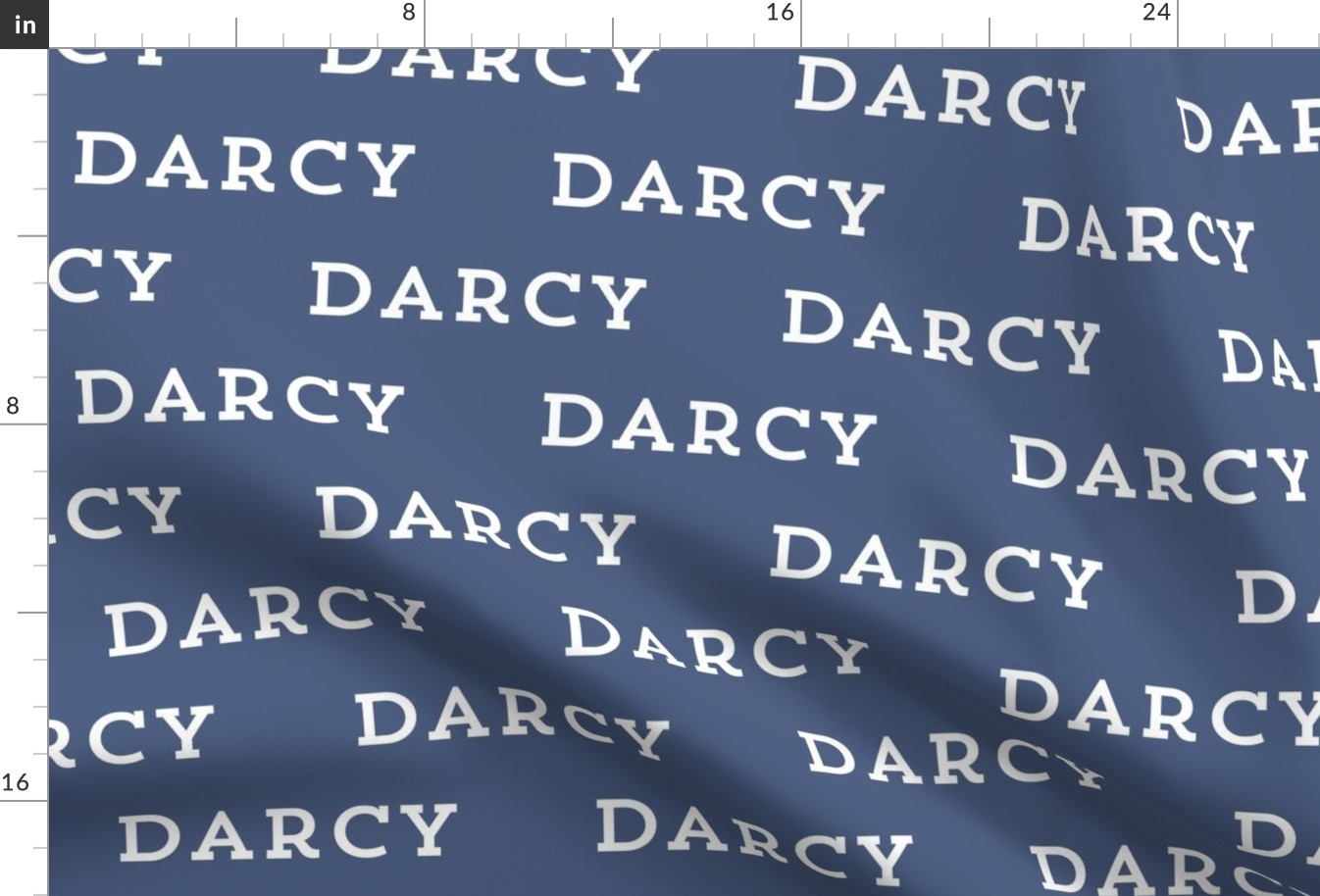 Darcy: Trend Slab Font on Blue Jean