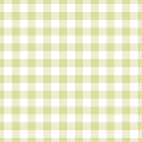 Sunny Citrine Gingham Plaid / Cottagecore / Large