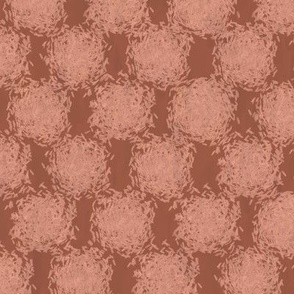 Impressionist Checker Spheres - Desert brown