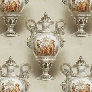 1851 Vintage "Vase in China" by Matthew Wyatt