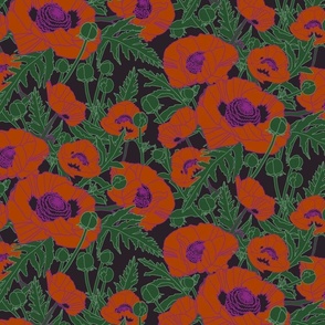 Luminescent Oriental Poppies (medium)