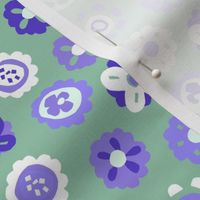 Round We Go Posies - Cool Green and Lilac