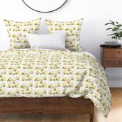 Honey Bumble Bee Floral Hive Baby Girl Nursery (Small Size)