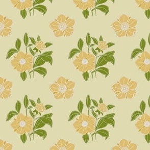 Mellow Yellow floral Print