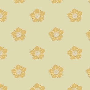 Mellow Yellow floral Print- blender