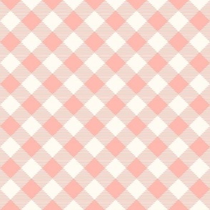 GINGHAM pastel 05 pink slant