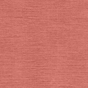 salmon red with linen texture - solid color with texture
