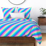 RAINBOW slanted stripes 01, neon bright