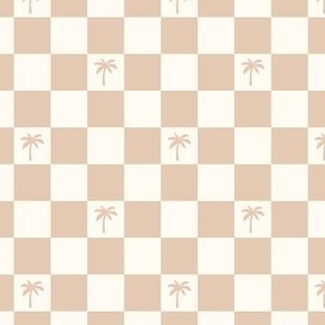 Checkers Palm Tree Brown