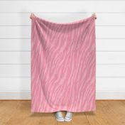 Tiger Stripes medium pink on light pink Wallpaper and fabric