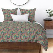 Animal Print Forest - abstract colorful animal print fabric pattern design