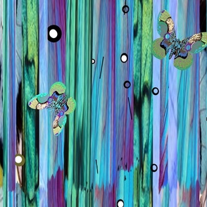 abstract-animal-on-the-wings-of-butterflies-metallic-greens-blues-purples-black