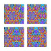 Joly May - colorful mandala moroccan design art fabric pattern