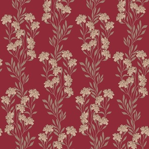 Mirasol in beige and red.