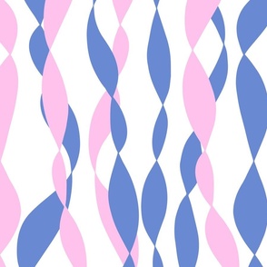 Seagrass (Periwinkle & Pink 24x24) from the Salty Sea Collection