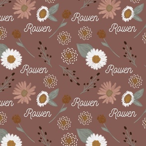 Rowen: Nickainley Font on Rowan Dandelions and Daisies