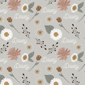 Dovey: Nickainley Font on Dovey Dandelions and Daisies