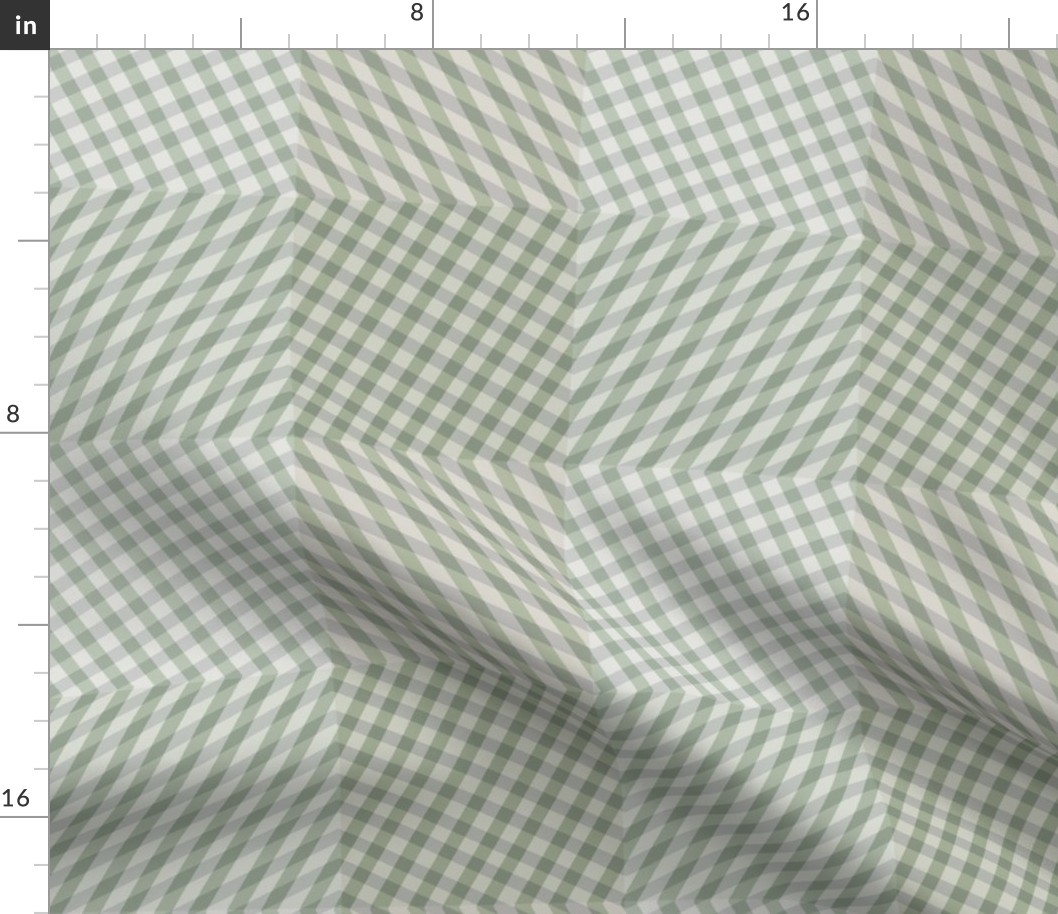 Sage Electric Zebra Gingham 