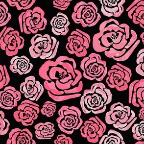 Maui Flower Lokelani Rose Pink and black