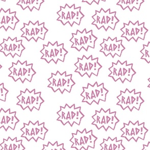 Rad! Purple Pink Word Design / Exclamation Word Design