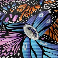 Butterfly Kaleidoscope- Rainbow Wings- Abstract Animal Print- Moths and Butterflies- Large Scale 