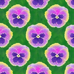 Purple Pansy Pattern