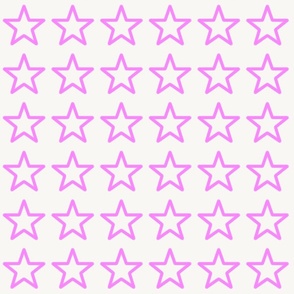 Pink star brush regular - large