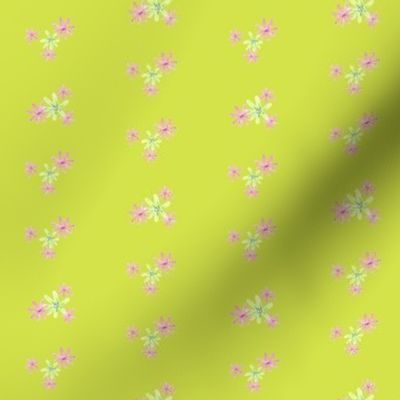 ditsy floral-chartreuse