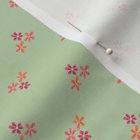 ditsy floral-green