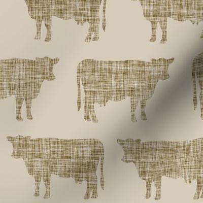 linen + pearwood cows