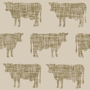 linen + pearwood cows