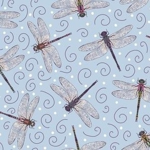 Dragonfly Dance, Magical Meadow, Fog Blue