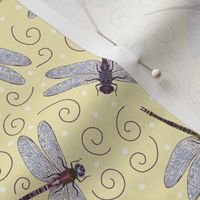 Dragonfly Dance, Magical Meadow, Butter Yellow