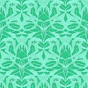 NMLH2 - Abstract Animal  Hide Print in Sea Green  Tonal Palette - 4  inch repeat