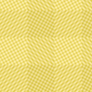 Yellow Electric Spotted Zebra Gingham 
