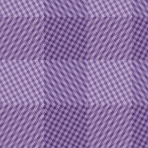 Purple Electric Spotted Zebra Gingham