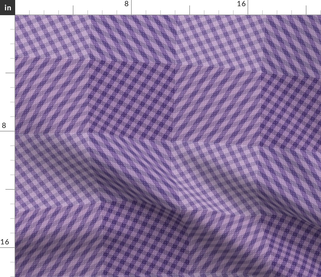 Purple Electric Spotted Zebra Gingham