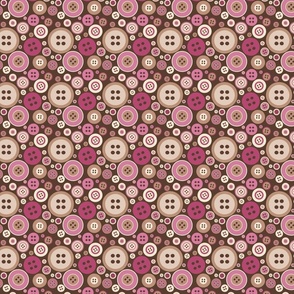 Buttons in Pink and Brown