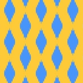 Ikat - Yellow/blue