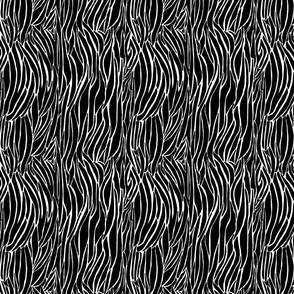Zebra stripes, black & white, 8 inch